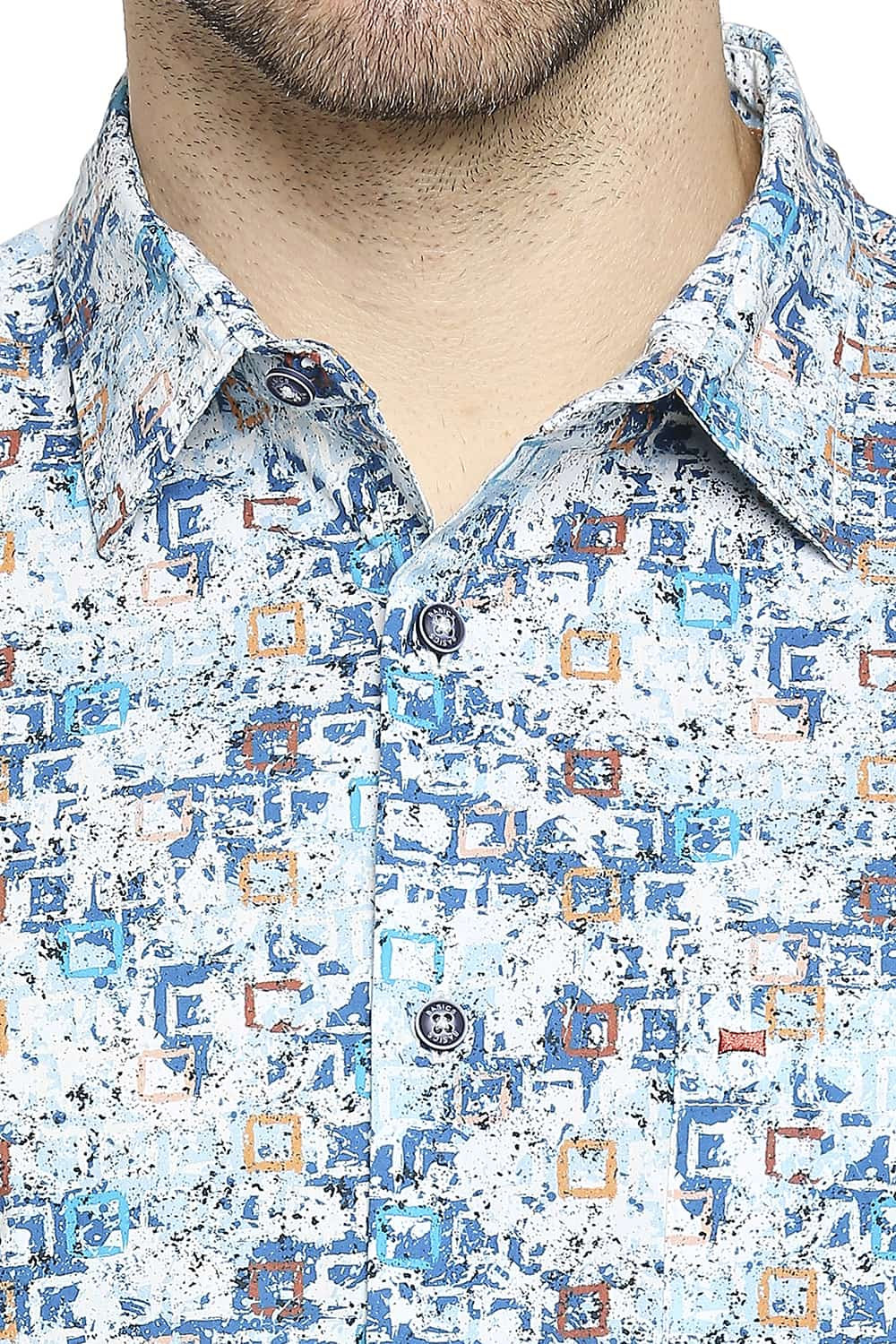 BASICS SLIM FIT PRINTED SHIRT