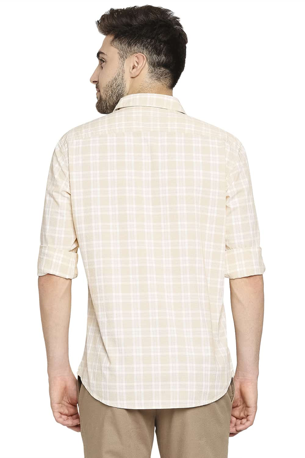 BASICS SLIM FIT CHECKS SHIRT