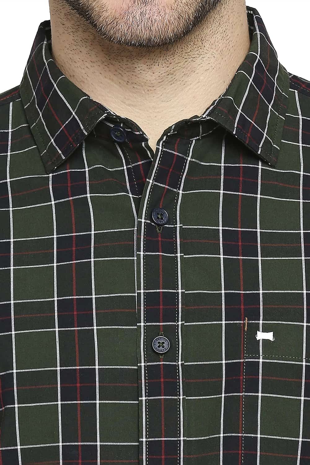 BASICS SLIM FIT CHECKS SHIRT