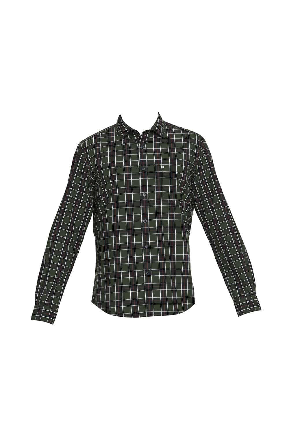 BASICS SLIM FIT CHECKS SHIRT