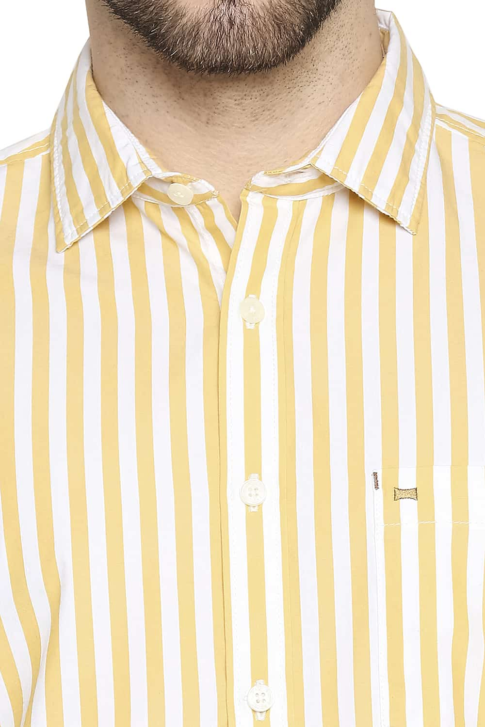 BASICS SLIM FIT STRIPE SHIRT