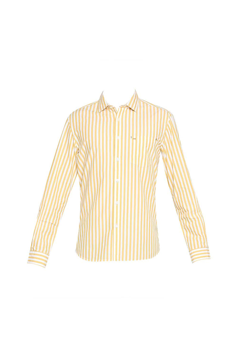 BASICS SLIM FIT STRIPE SHIRT