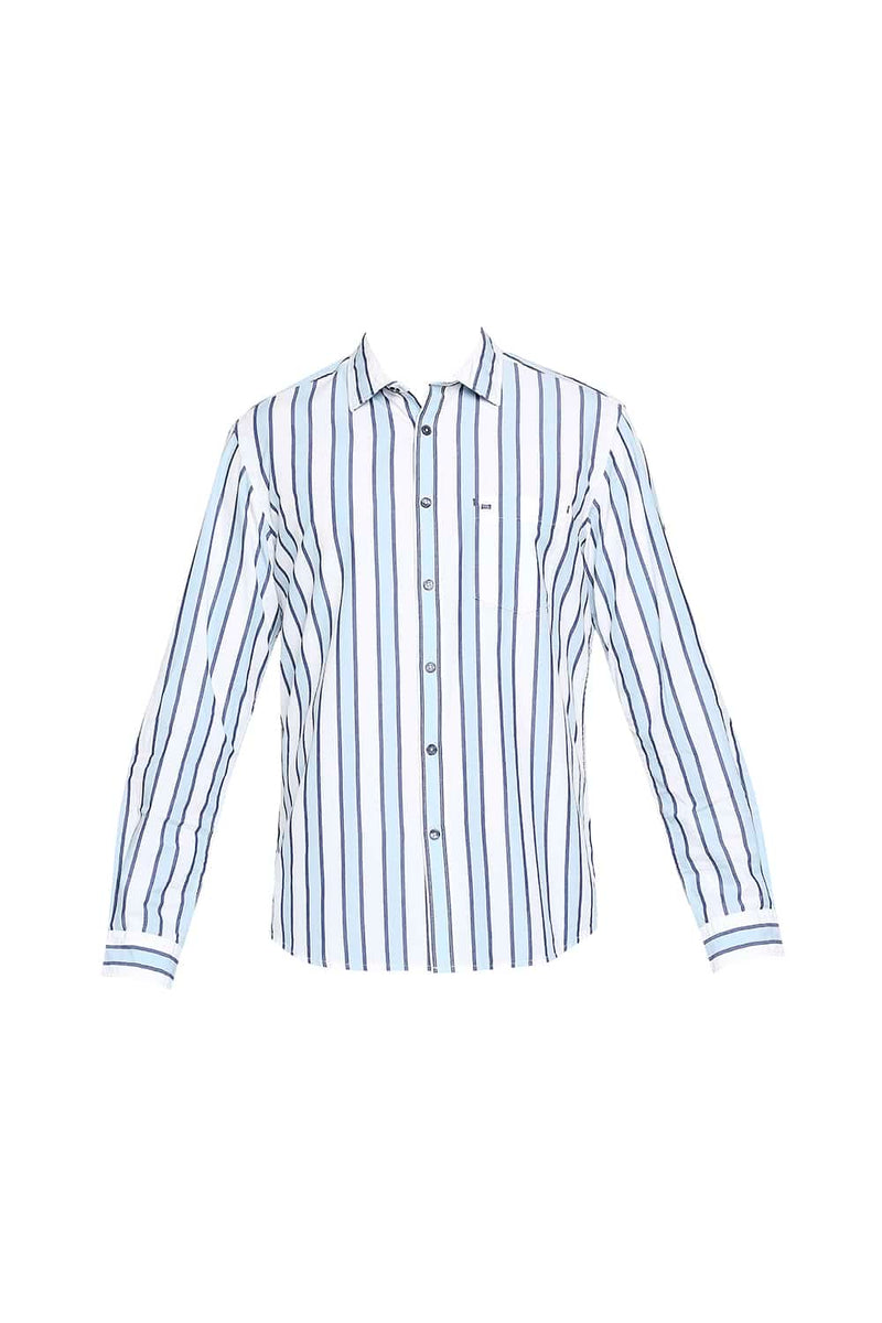 BASICS SLIM FIT STRIPE SHIRT