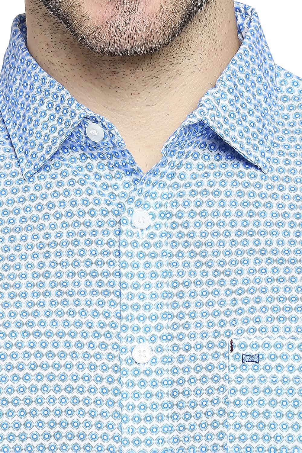 BASICS SLIM FIT PRINTED SHIRT