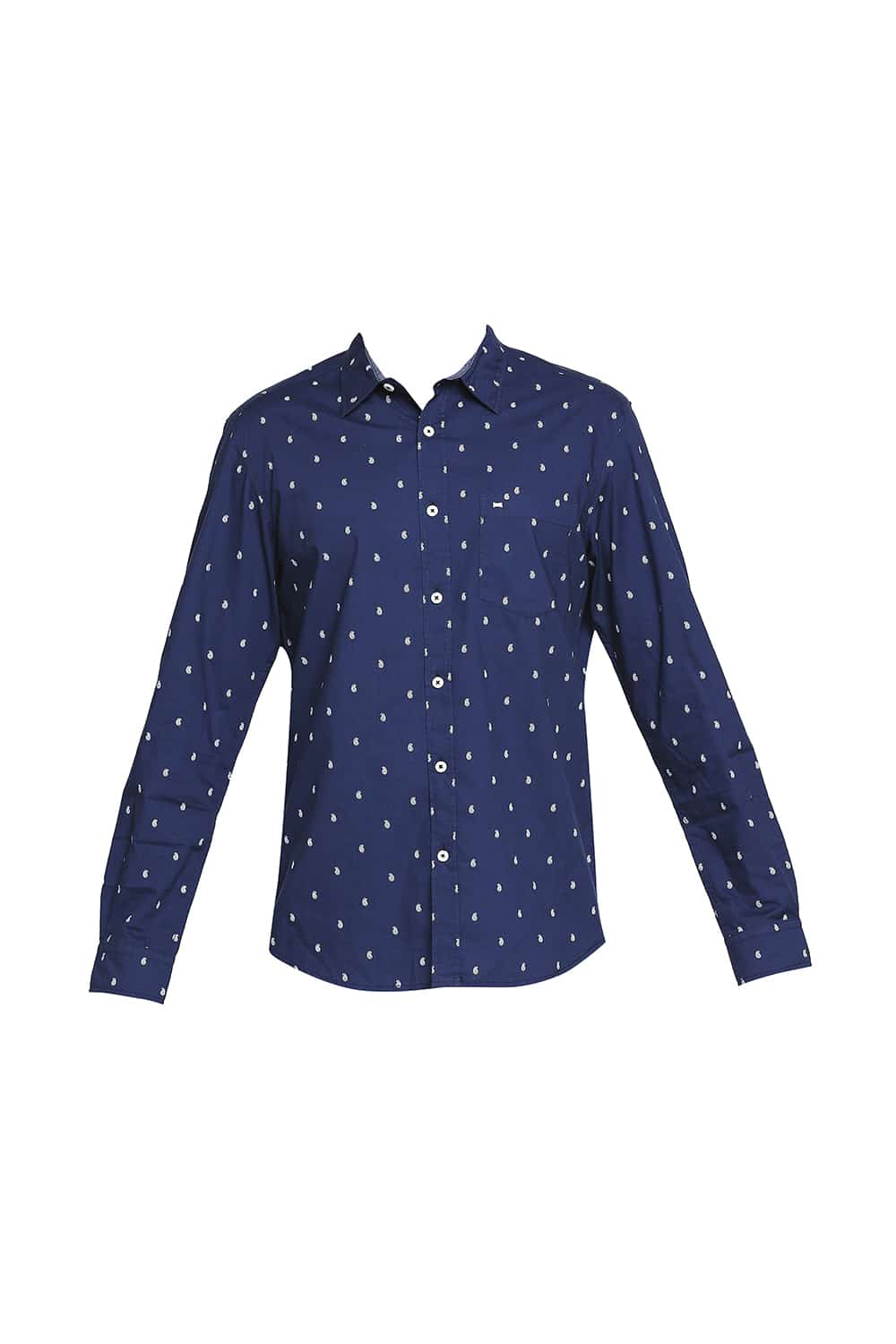 BASICS SLIM FIT PRINTED SHIRT