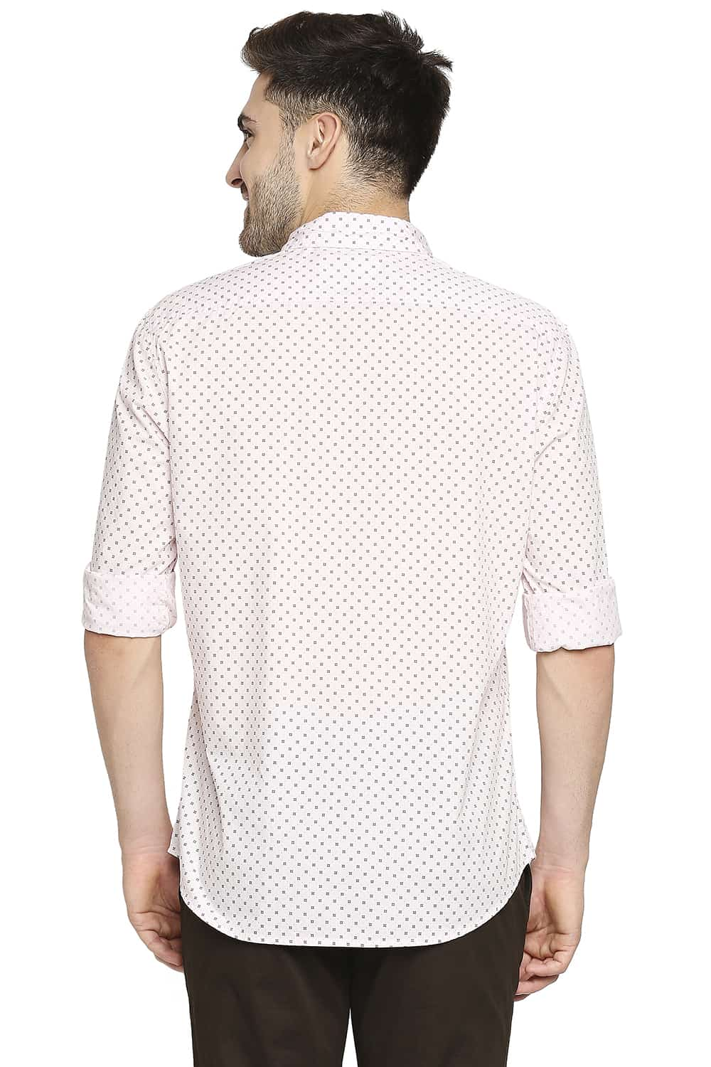 BASICS SLIM FIT PRINTED SHIRT