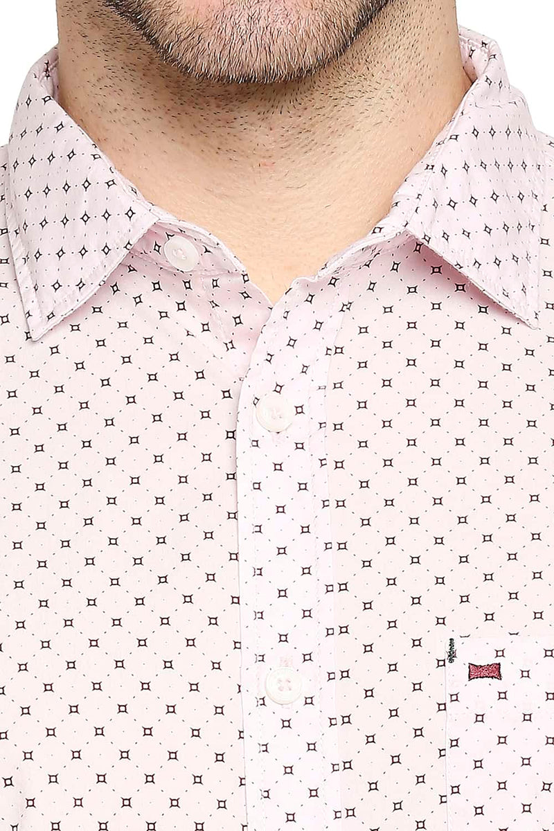 BASICS SLIM FIT PRINTED SHIRT