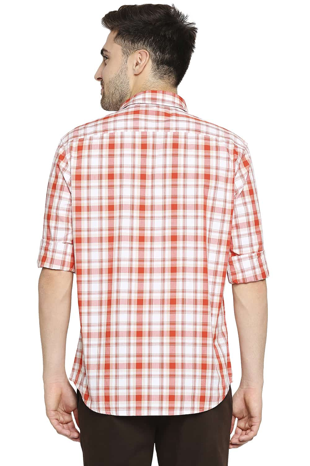 BASICS SLIM FIT CHECKS SHIRT