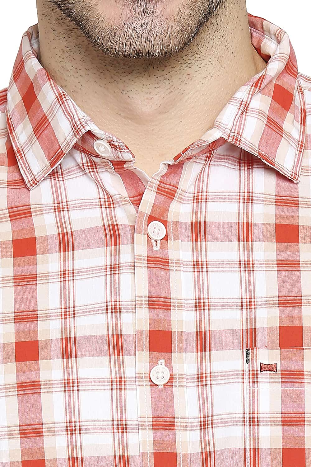 BASICS SLIM FIT CHECKS SHIRT