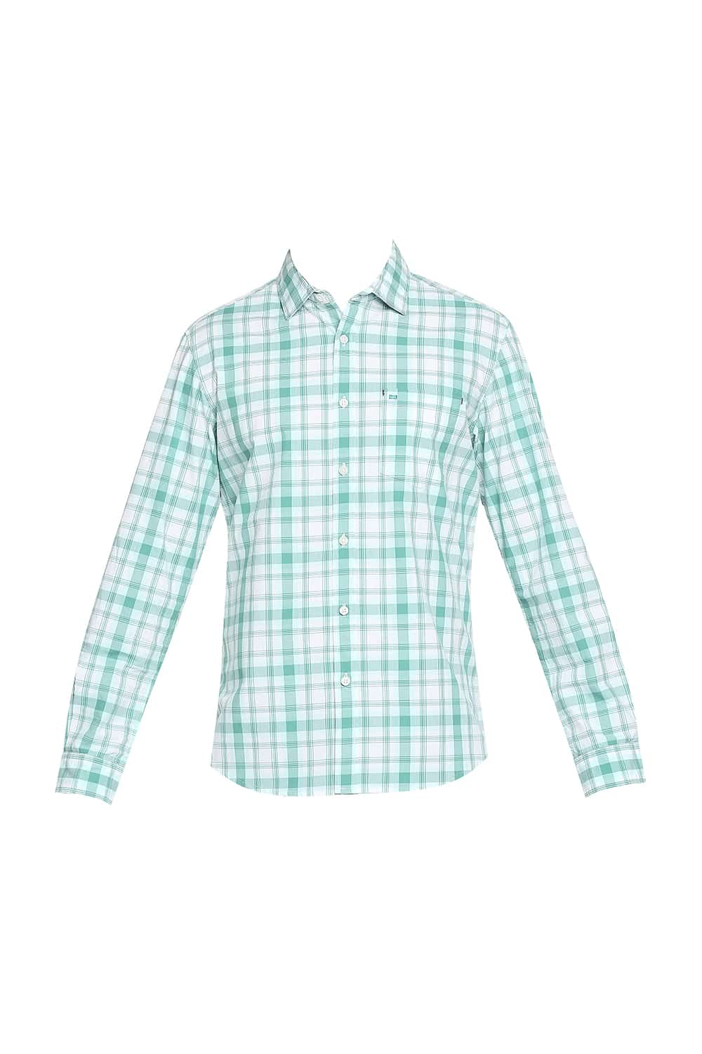 BASICS SLIM FIT CHECKS SHIRT