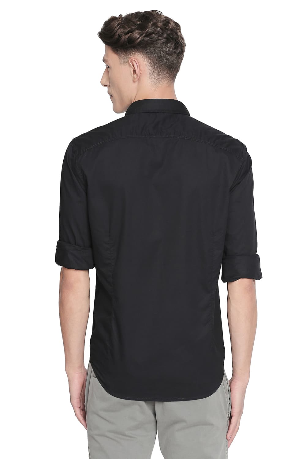 BASICS SLIM FIT TWILL SHIRT