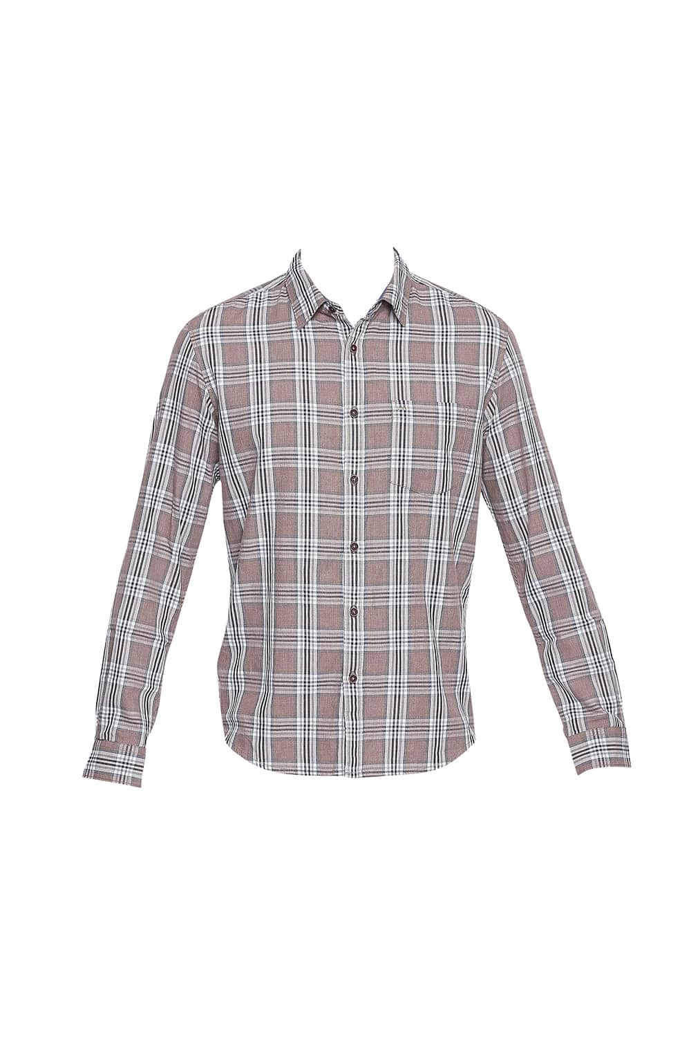 BASICS SLIM FIT CHECKS SHIRT