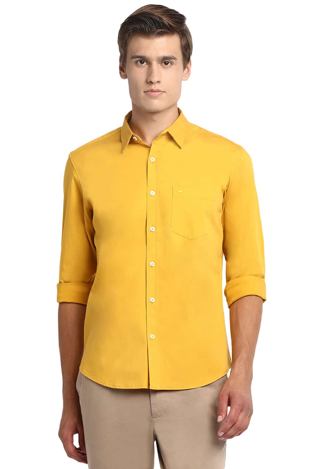 BASICS SLIM FIT STRETCH SHIRT