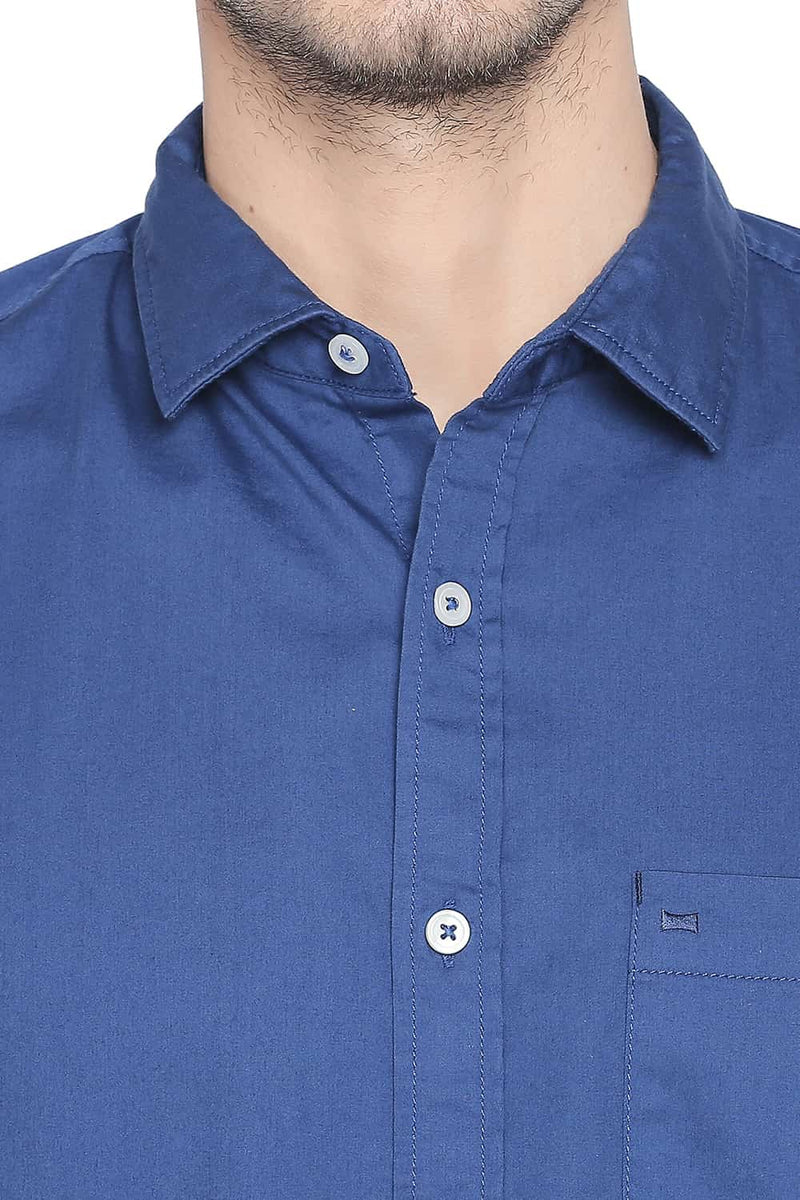 BASICS SLIM FIT STRETCH SHIRT