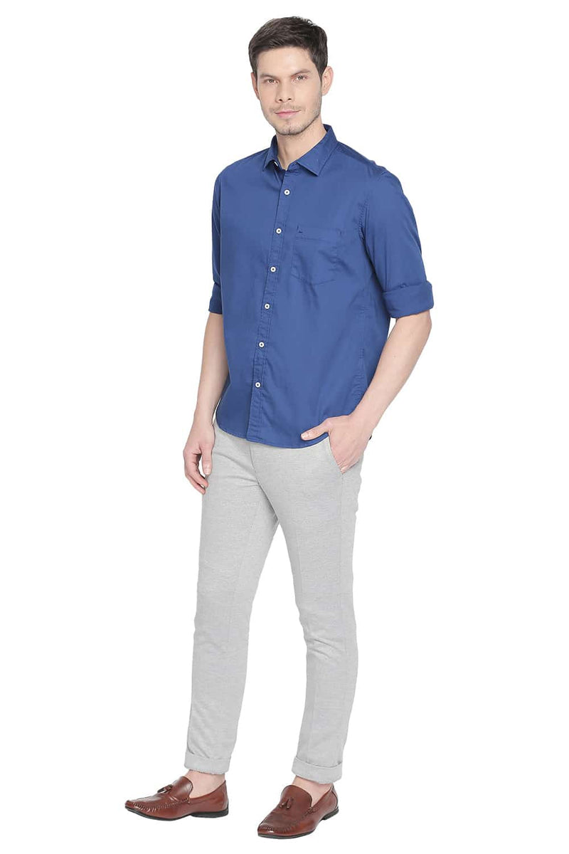 BASICS SLIM FIT STRETCH SHIRT