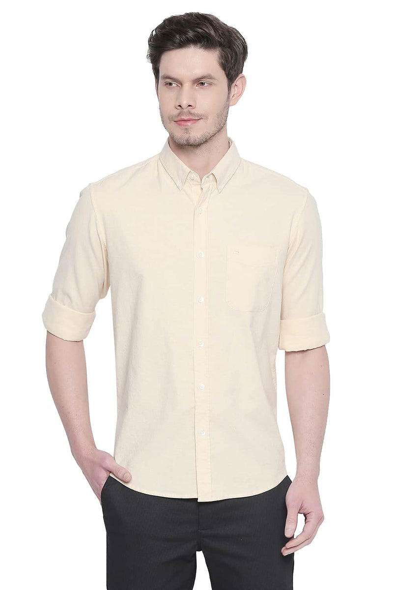 BASICS SLIM FIT OXFORD STRETCH SHIRT