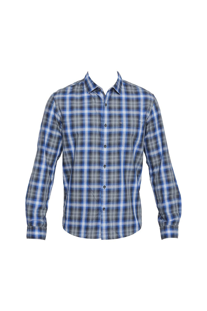 BASICS SLIM FIT CHECKS SHIRT