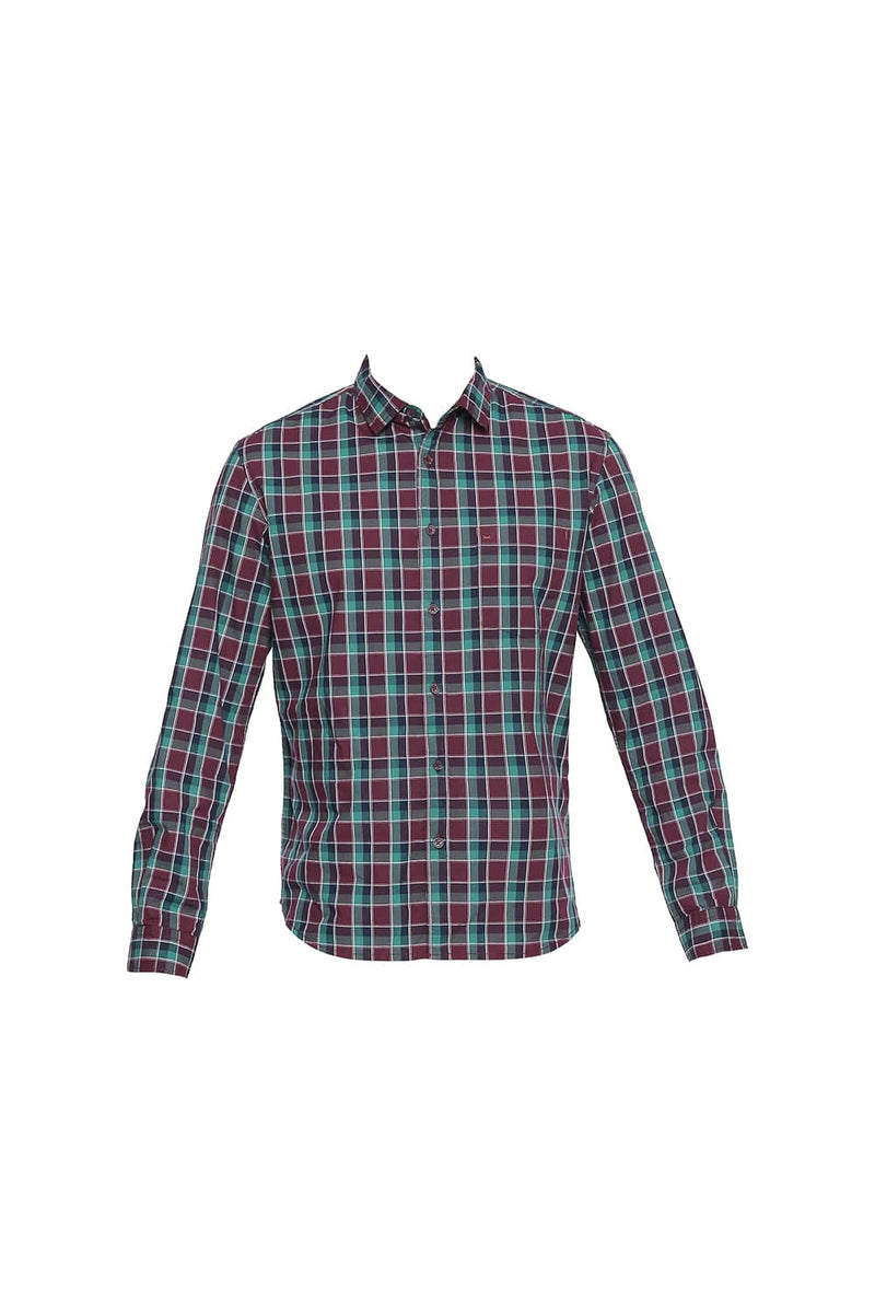 BASICS SLIM FIT CHECKS SHIRT