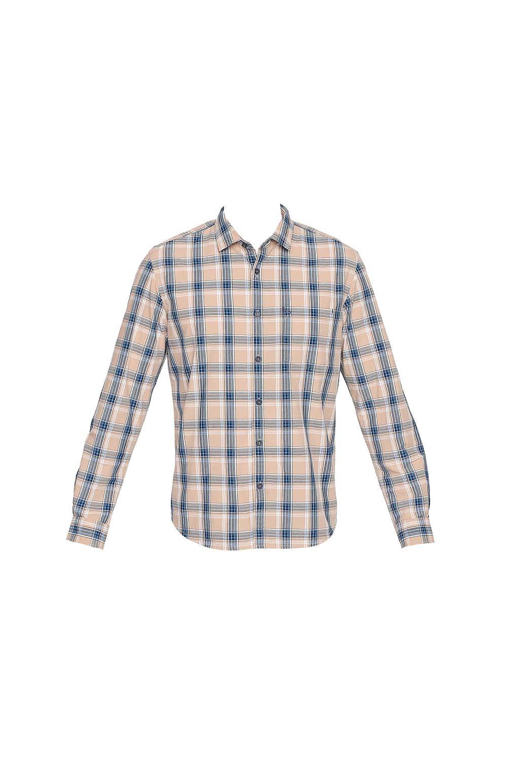 BASICS SLIM FIT CHECKS SHIRT