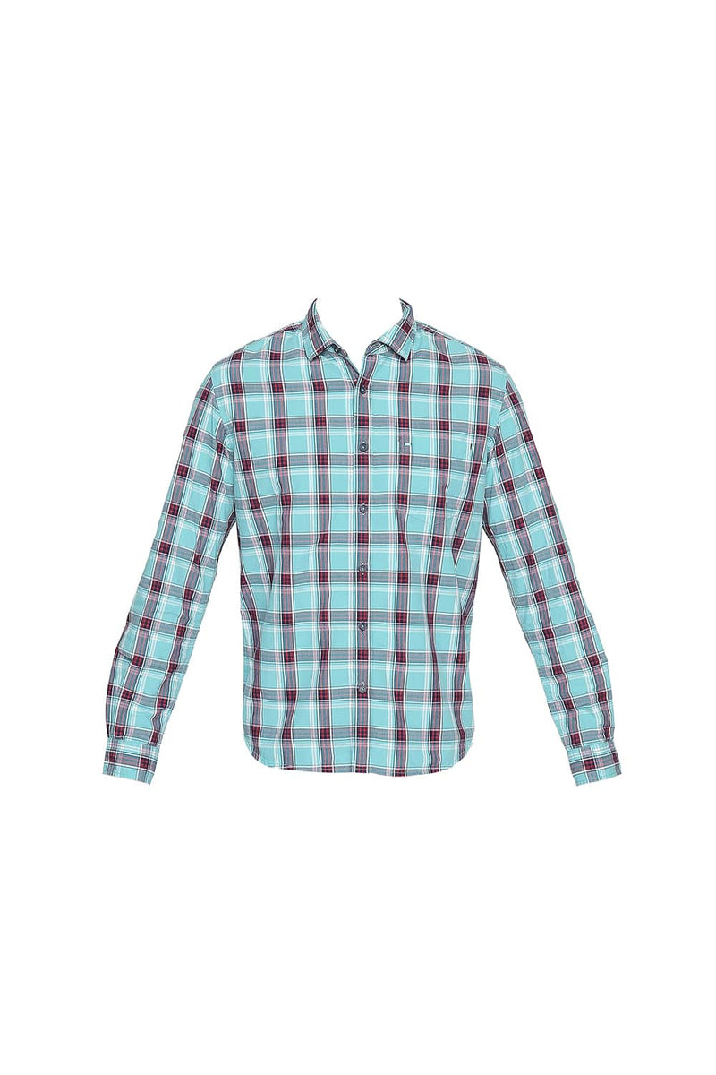 BASICS SLIM FIT CHECKS SHIRT