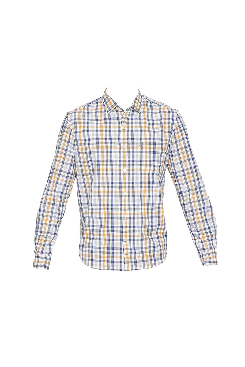 BASICS SLIM FIT CHECKS SHIRT