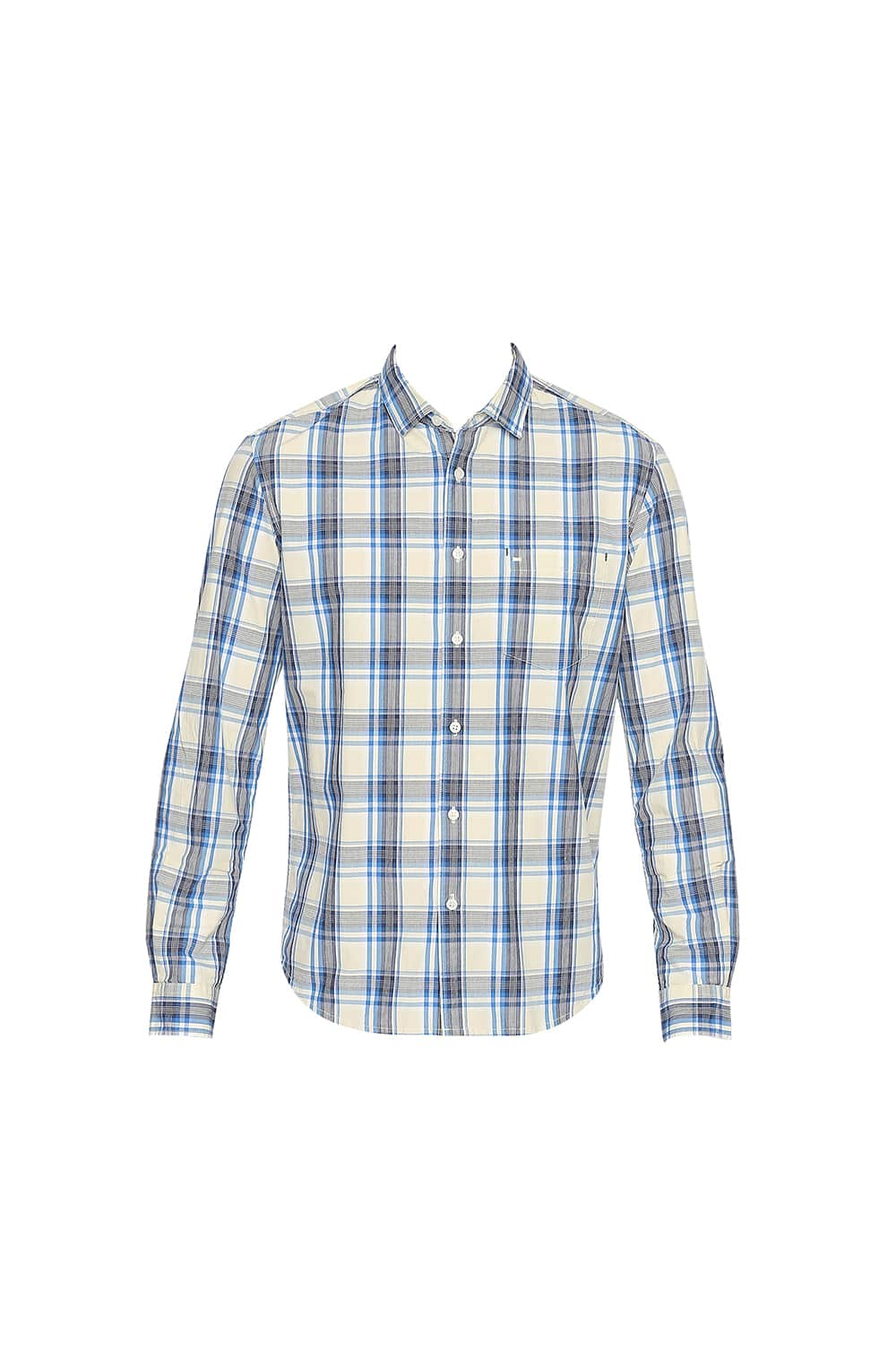 BASICS SLIM FIT CHECKS SHIRT