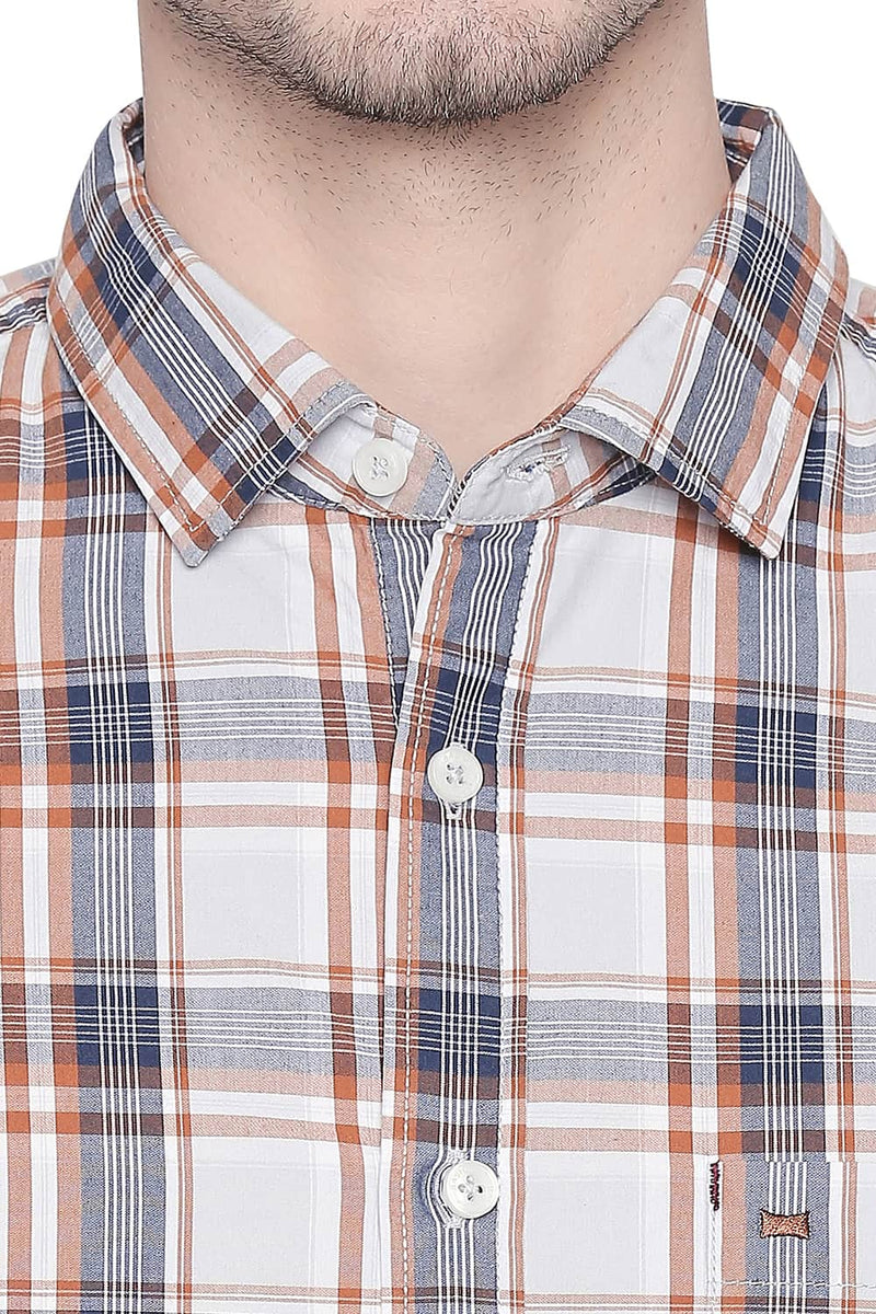 BASICS SLIM FIT CHECKS SHIRT