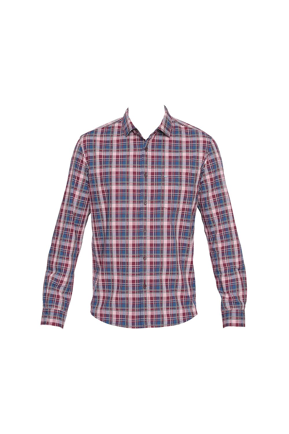 BASICS SLIM FIT CHECKS SHIRT