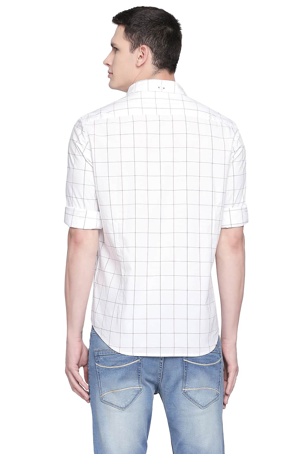 BASICS SLIM FIT CHECKS SHIRT