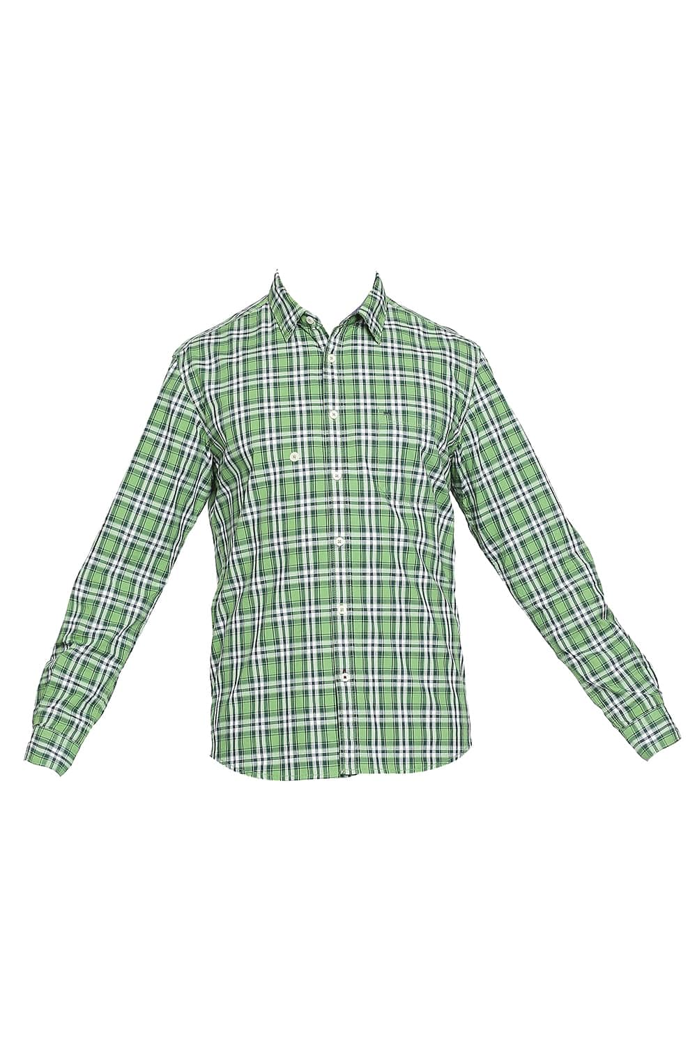 BASICS SLIM FIT CHECKS SHIRT