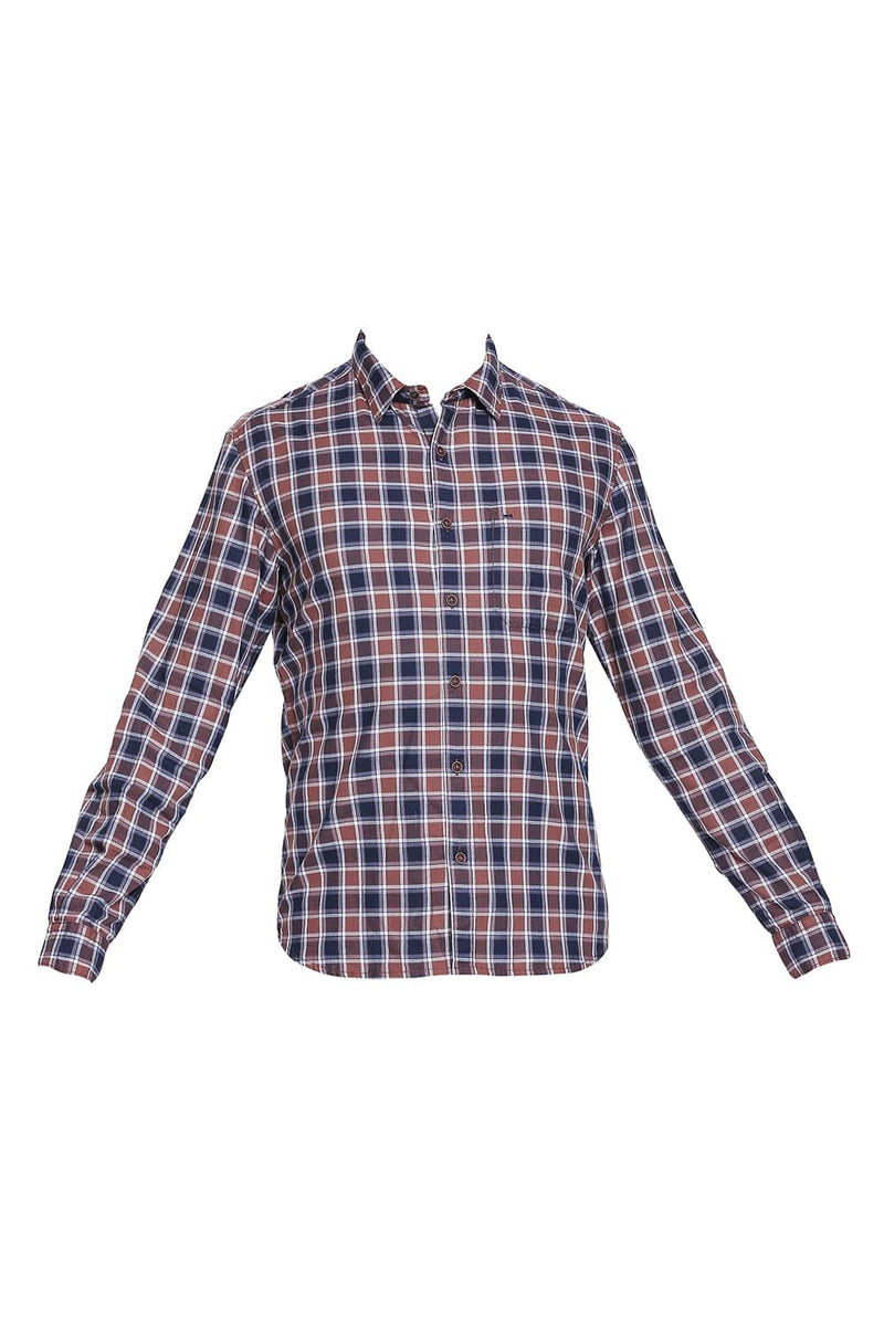 BASICS SLIM FIT CHECKS SHIRT