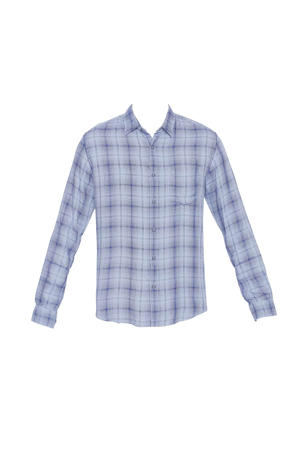 BASICS SLIM FIT MODAL CHECKS SHIRT