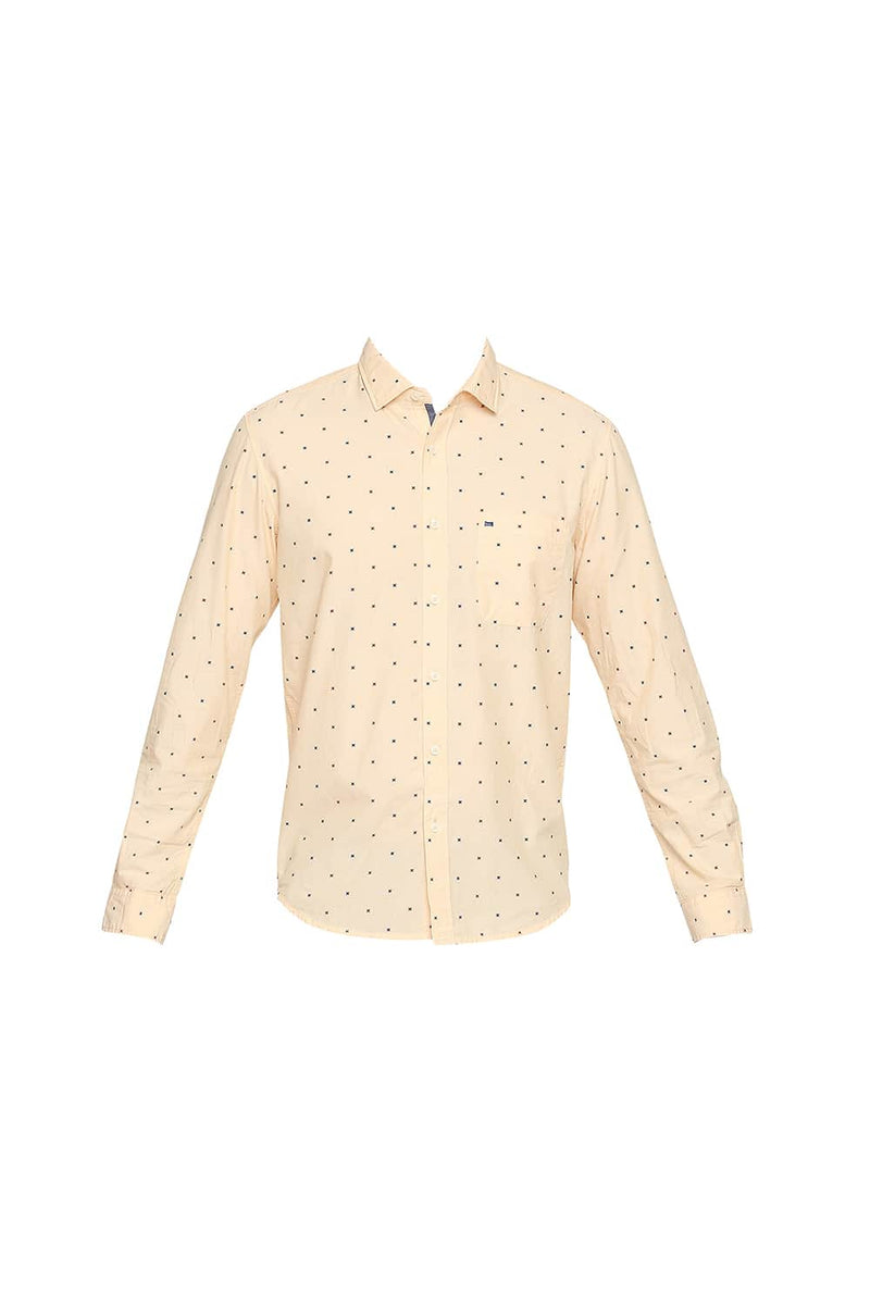 BASICS SLIM FIT PRINTED FIL A FIL SHIRT