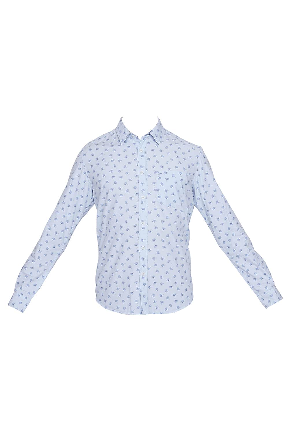 BASICS SLIM FIT FIL A FIL PRINTED SHIRT