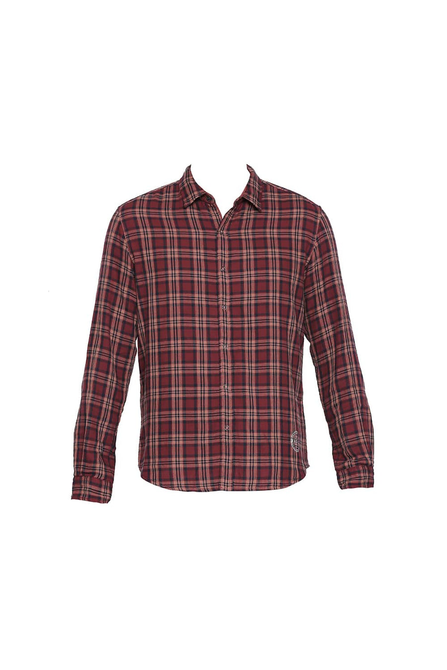 BASICS SLIM FIT PICANTE RED REVERSIBLE SHIRT