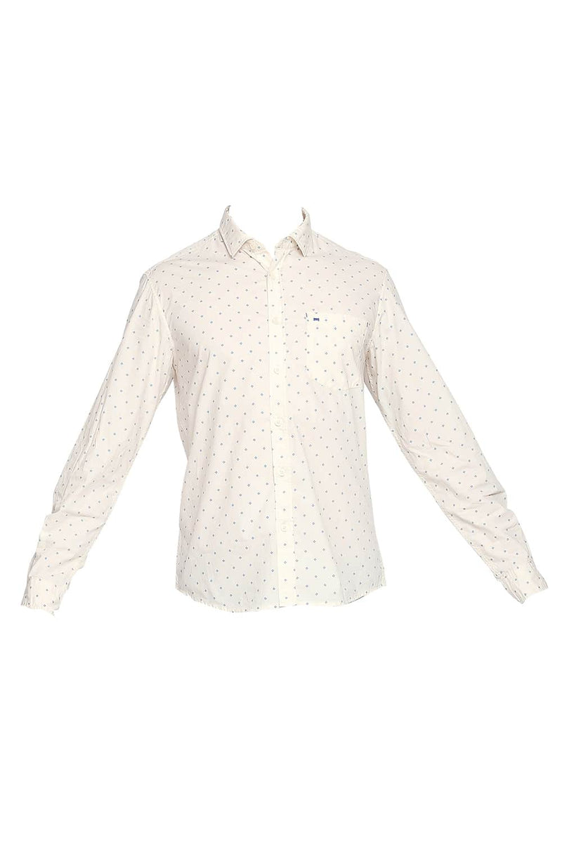 BASICS SLIM FIT PRINTED SHIRT