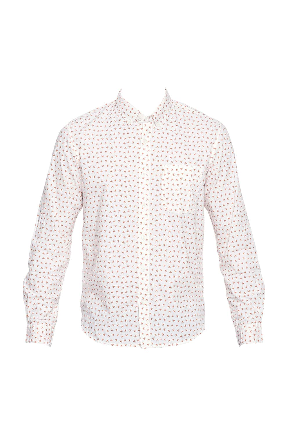 BASICS SLIM FIT PRINTED SHIRT