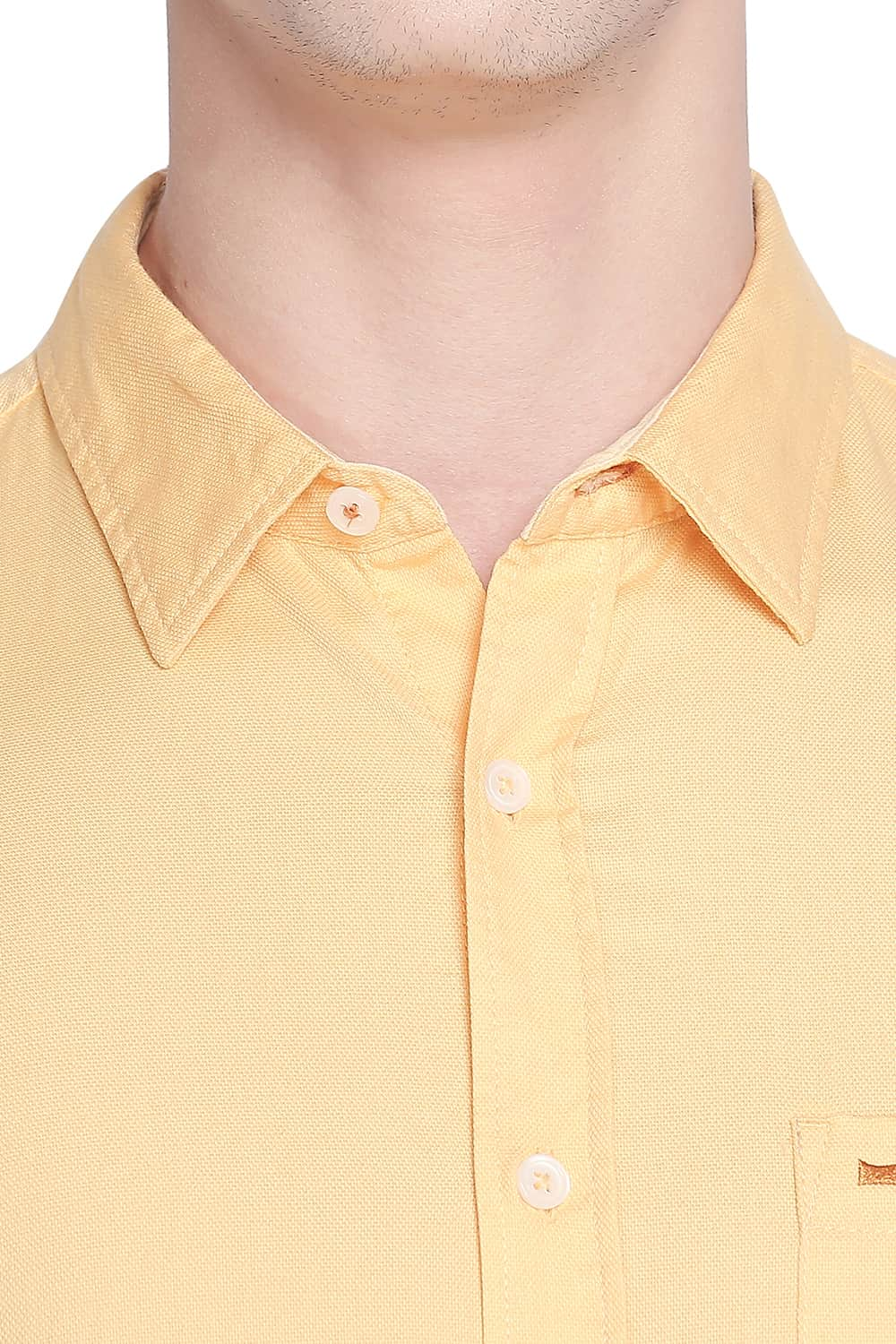 BASICS SLIM FIT DOBBY SHIRT