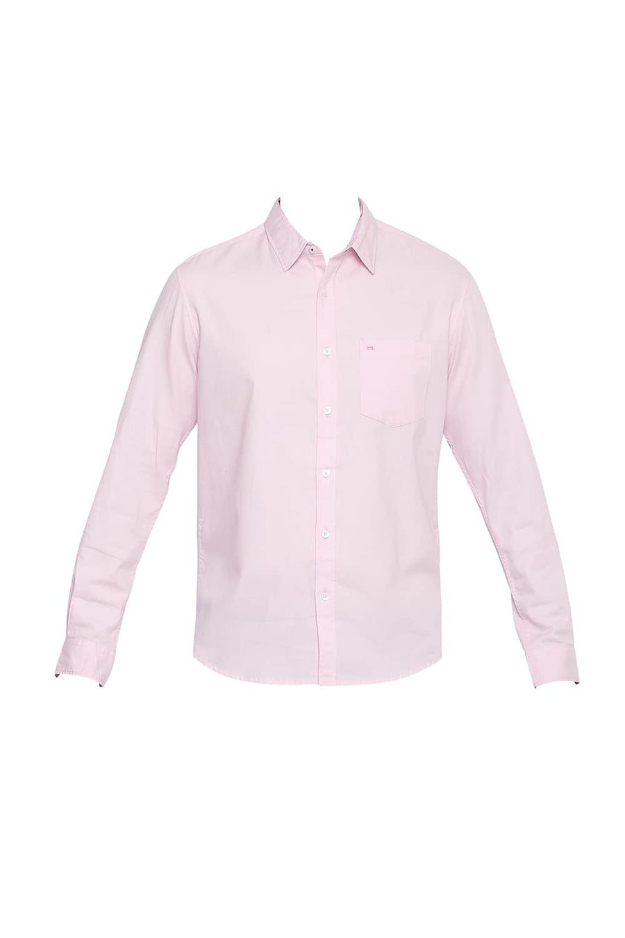 BASICS SLIM FIT FAIRY TALE PINK DOBBY SHIRT