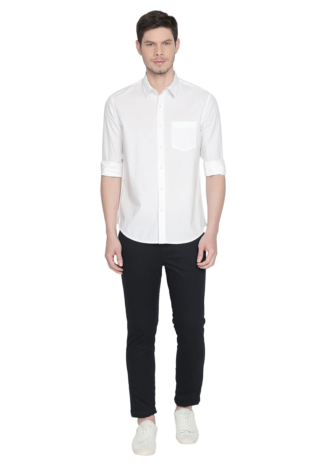 BASICS SLIM FIT STRETCH SHIRT