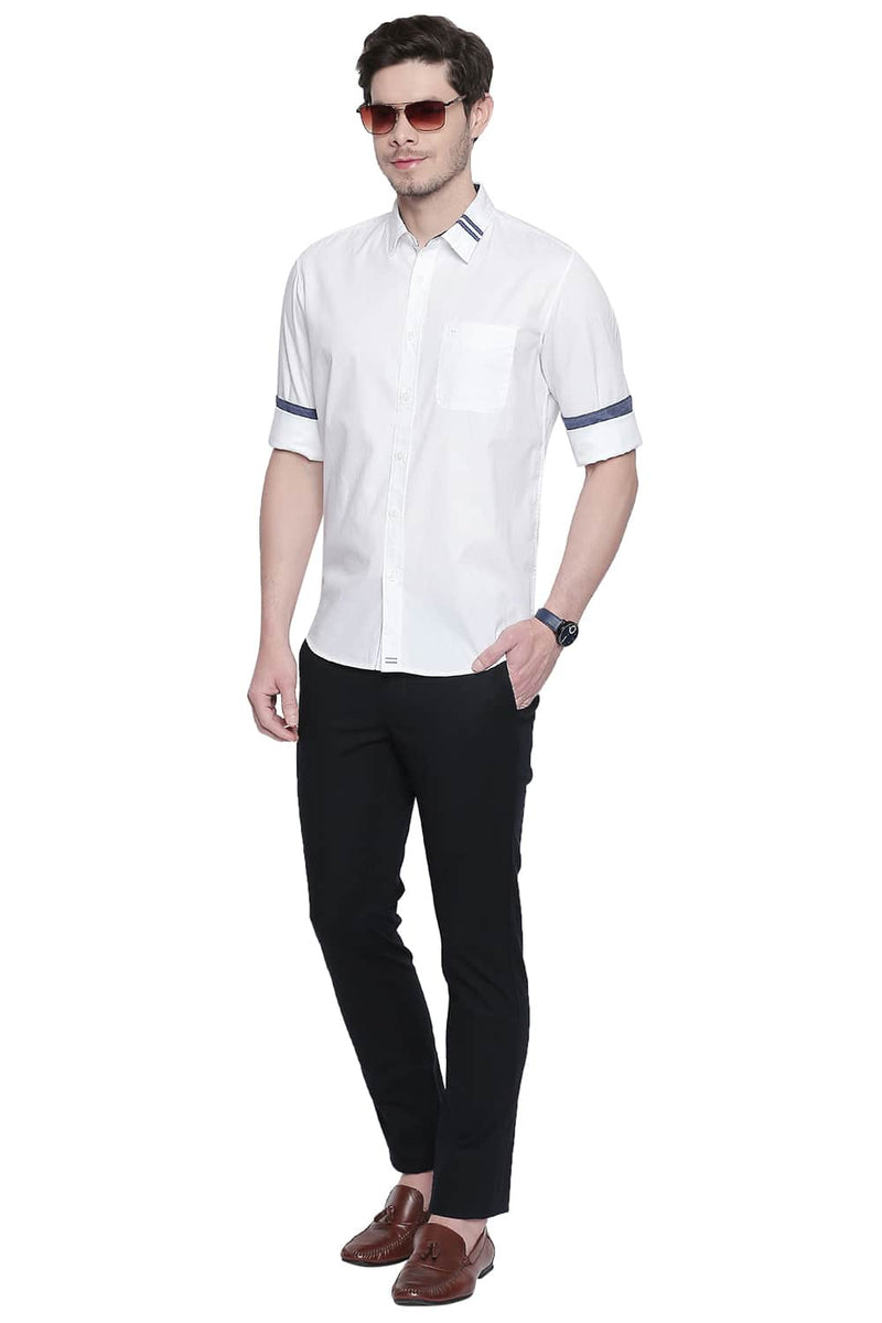 BASICS SLIM FIT OXFORD SHIRT