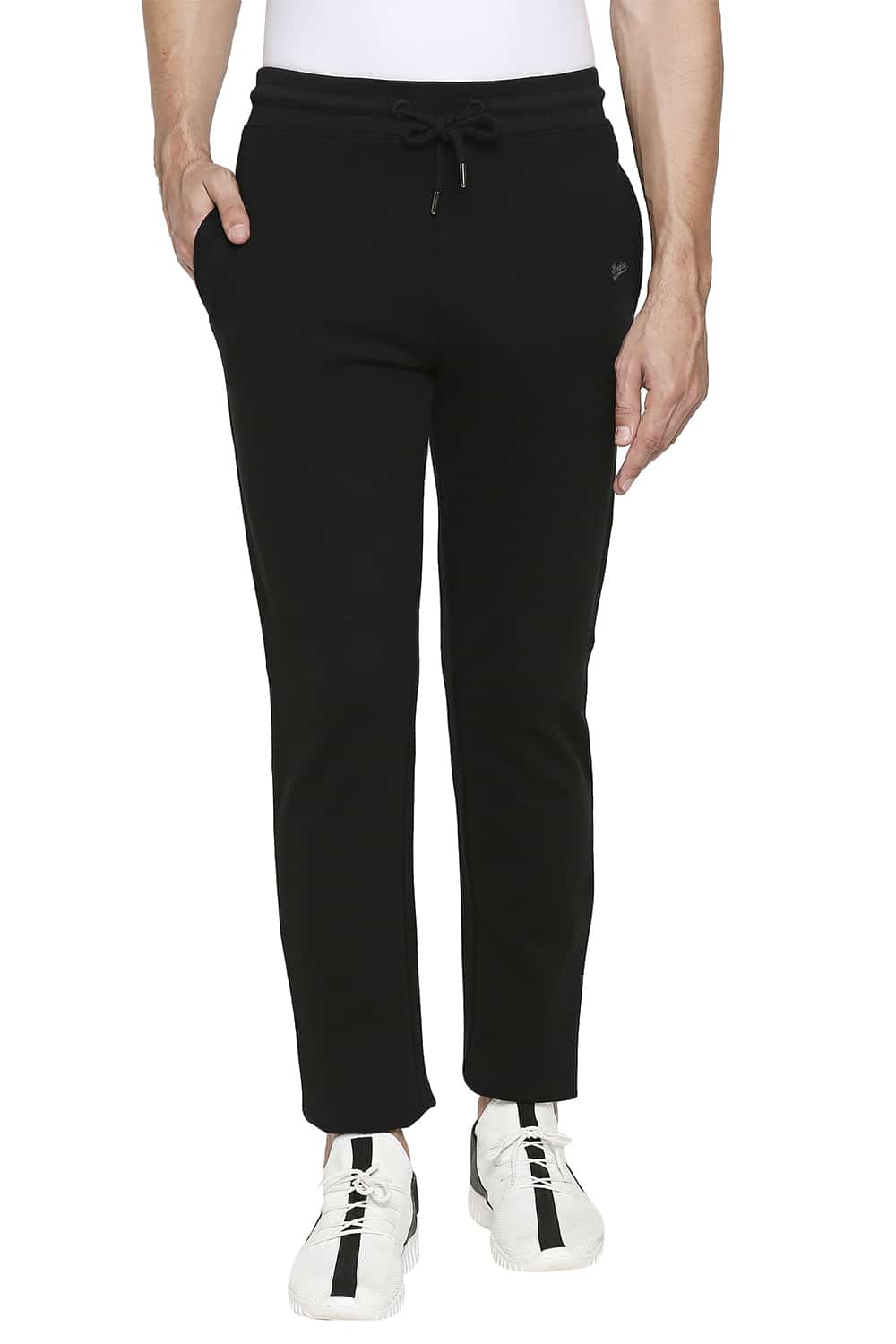 BASICS SLIM FIT SOLID TRACK PANTS