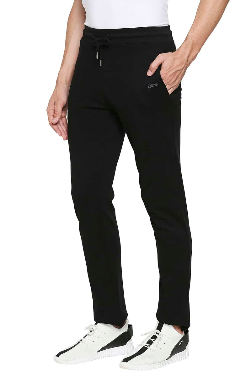 BASICS SLIM FIT SOLID TRACK PANTS