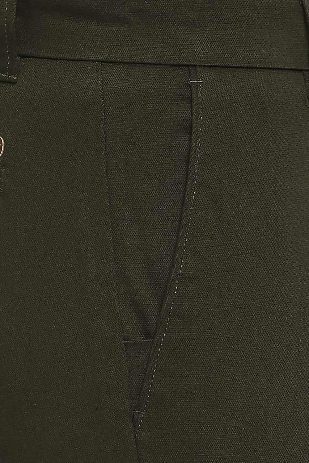 BASICS TAPERED FIT STRETCH TROUSERS