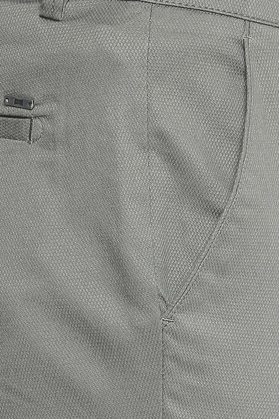 BASICS TAPERED FIT LAUREL GREEN STRETCH TROUSER