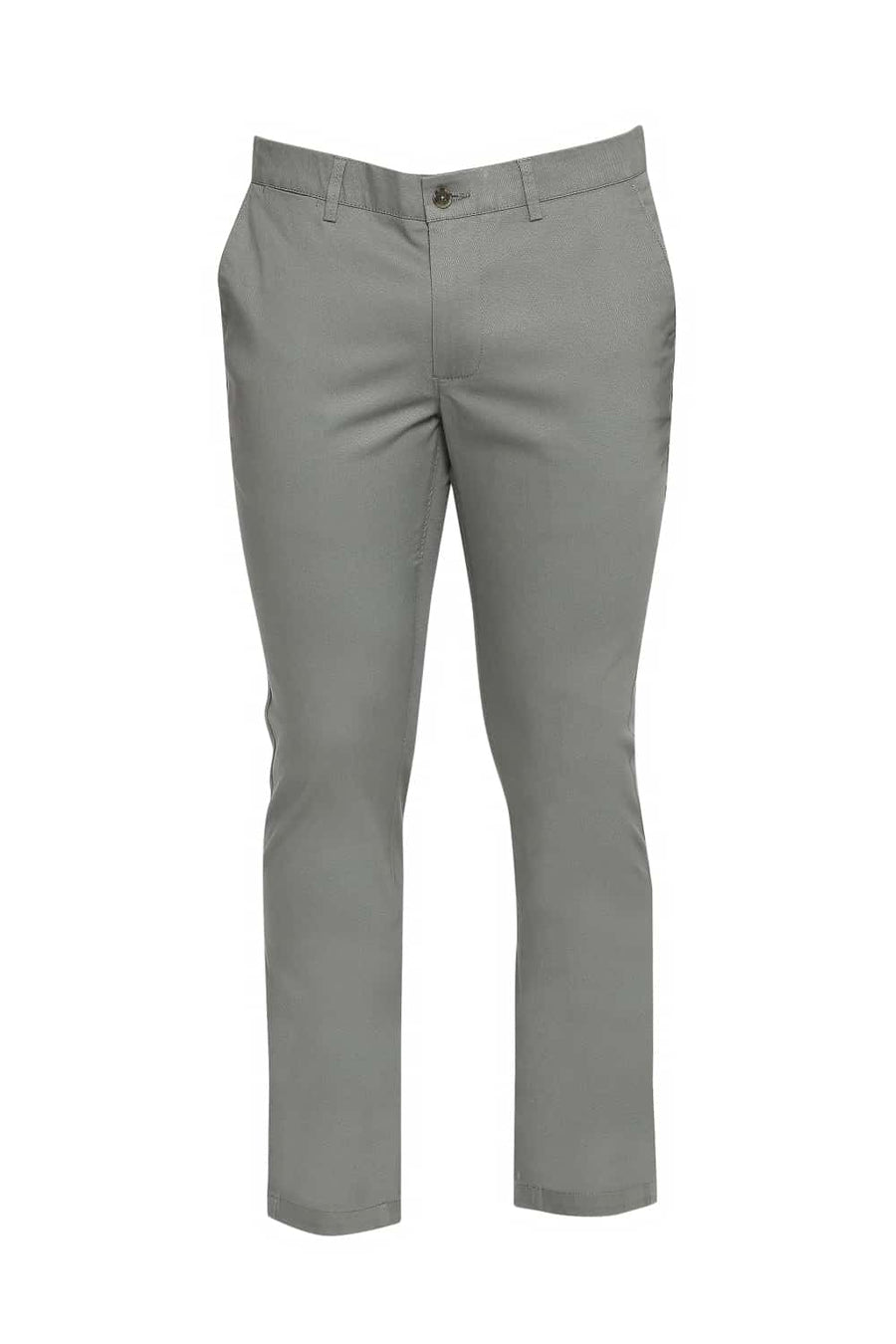 BASICS TAPERED FIT LAUREL GREEN STRETCH TROUSER