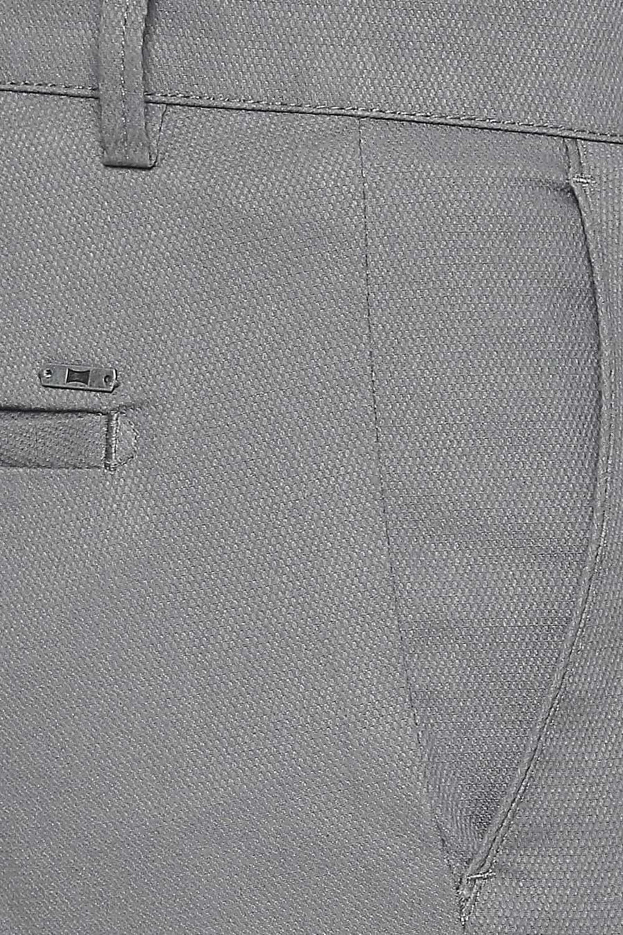 BASICS TAPERED FIT SAGE GREY STRETCH TROUSER