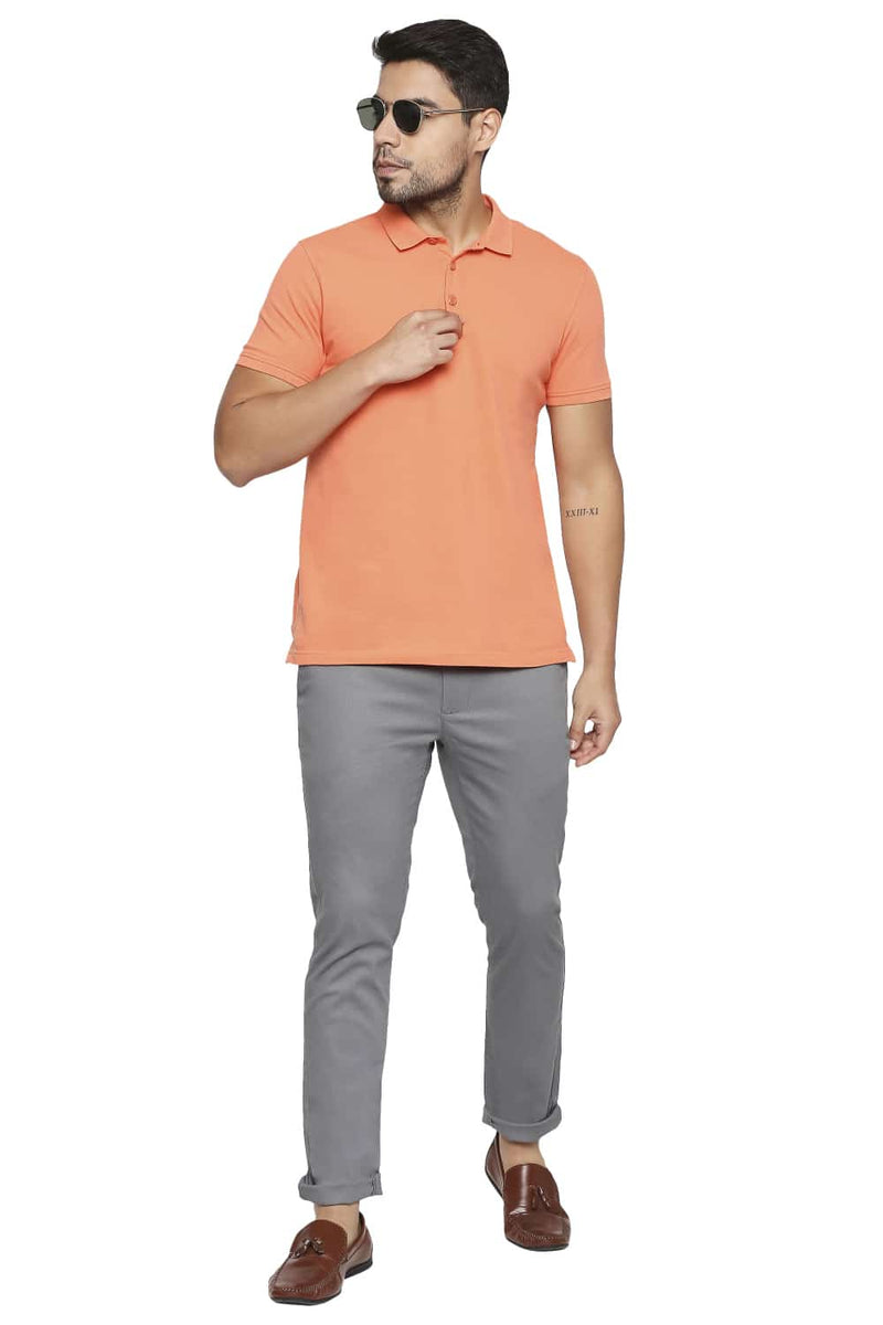 BASICS TAPERED FIT STRETCH TROUSER