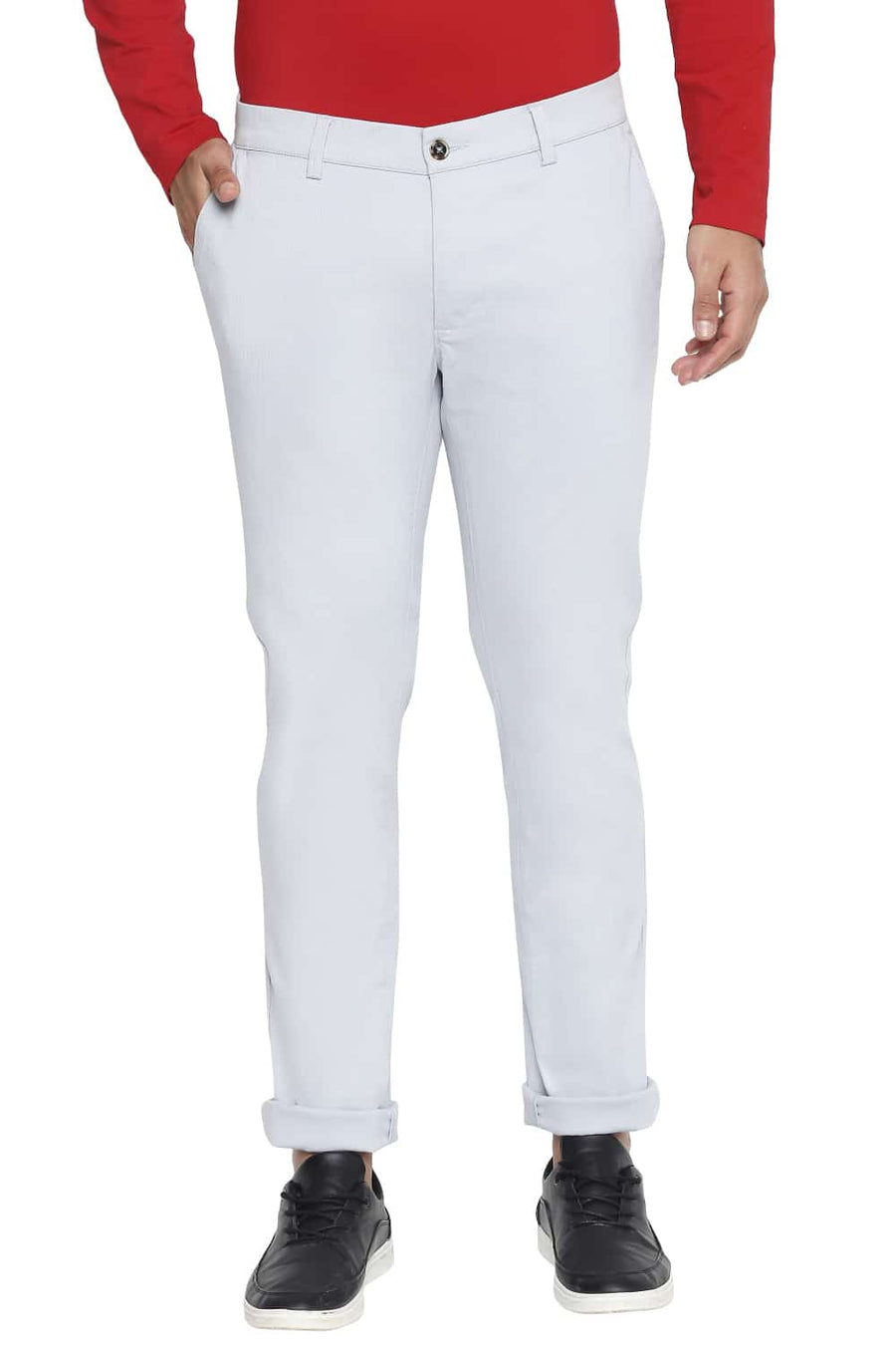 BASICS TAPERED FIT WINTER SKY STRETCH TROUSER