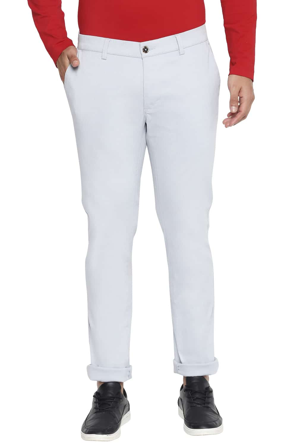 BASICS TAPERED FIT STRETCH TROUSER